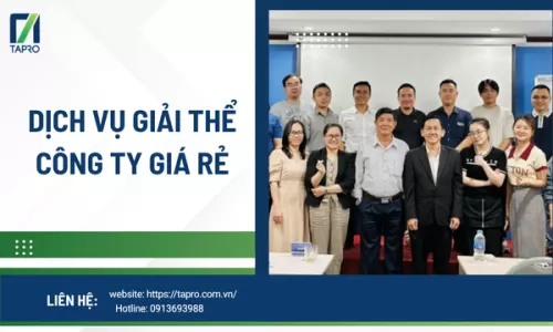 Dịch Vụ Giải Thể Công Ty Giá Rẻ